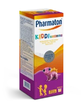 50 yaş ve üzeri bireyler için etiketlenmiş, multivitamin, mineral ve Omega 3 içeren Pharmaton 50+ kutusu, mavi, turuncu ve beyaz geçişli tasarımla, 30 kapsül.
