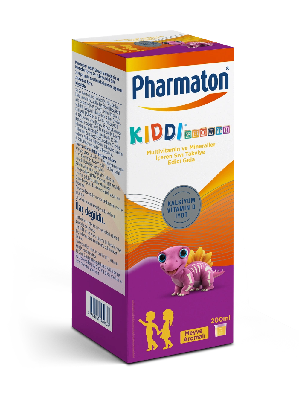 50 yaş ve üzeri bireyler için etiketlenmiş, multivitamin, mineral ve Omega 3 içeren Pharmaton 50+ kutusu, mavi, turuncu ve beyaz geçişli tasarımla, 30 kapsül.